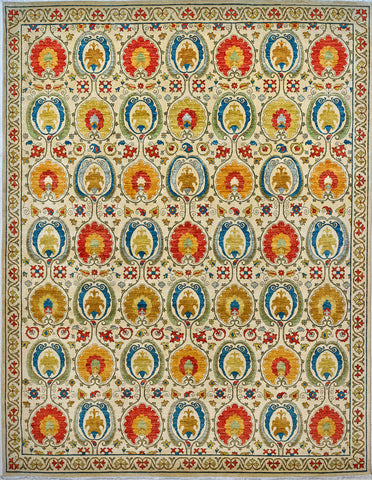 Handmade Arts and Craft Afghan carpet - 310436