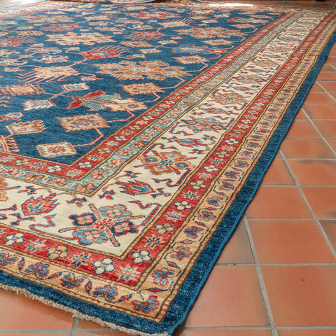 Handmade fine Afghan Kazak carpet - 310449