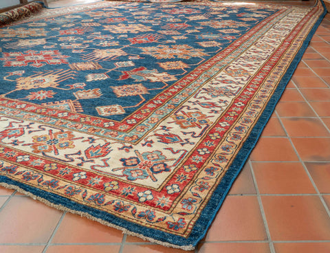 Handmade fine Afghan Kazak carpet - 310449
