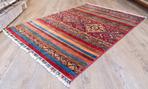 Handmade Afghan Kharjeen rug - 310485