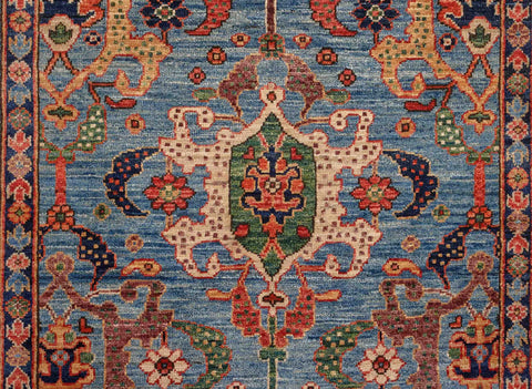Handmade Afghan Choeb Rang short runner - 310538
