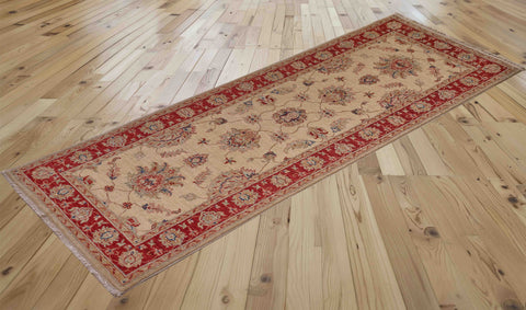 Handmade extra fine Afghan Ziegler short runner - 310554