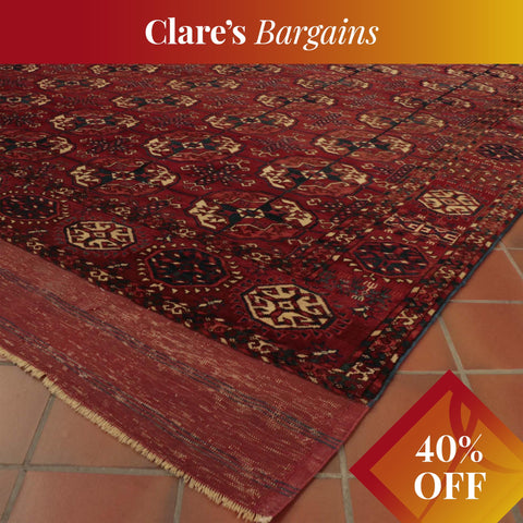 Antique handmade Tekke Turkoman carpet - CB139668