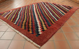 Handmade Persian Gabbeh rug - TR309014
