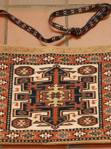 A small embroidered Iranian Shah Savan bag