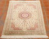 Extra fine handmade Persian Qum silk rug - 273896