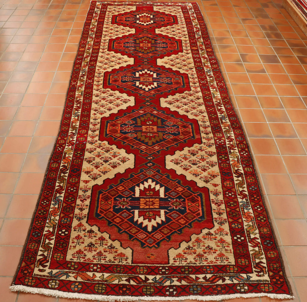 Persian Sarab runner in bold geometric design and traditional