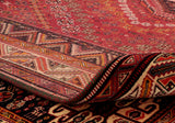 The back of the carpet does illustrate how finely knotted this piece is for a tribal rug