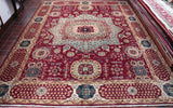 The fineness of the Afghan weave really helps the design stand out