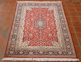 Fine handmade Kashmir silk rug - 306278