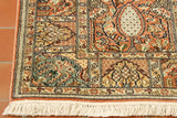 Fine handmade Kashmir silk rug - 307289