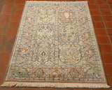 Fine handmade Kashmir silk rug - 307289