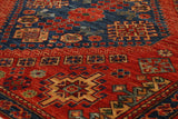 Handmade Afghan Choeb Rang square rug - 307485