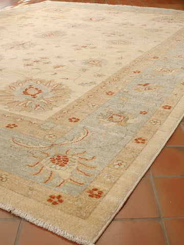 Handmade fine Afghan Ziegler carpet - 307635