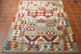 Handmade Afghan Kilim Tulsa rug - 307700A