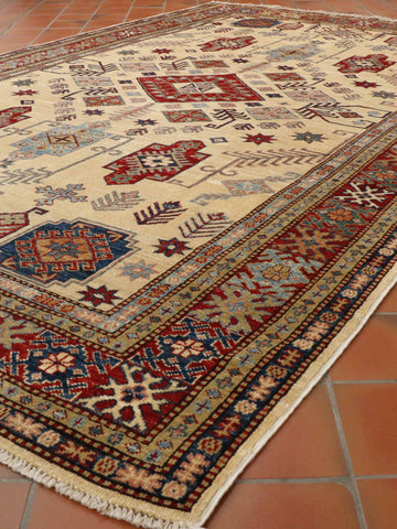 Extra fine handmade Afghan Kazak rug - 307786
