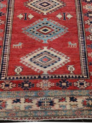 Fine handmade Afghan Kazak rug - ENR307885