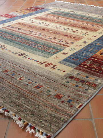 Handmade Afghan Loribaft rug - 308083