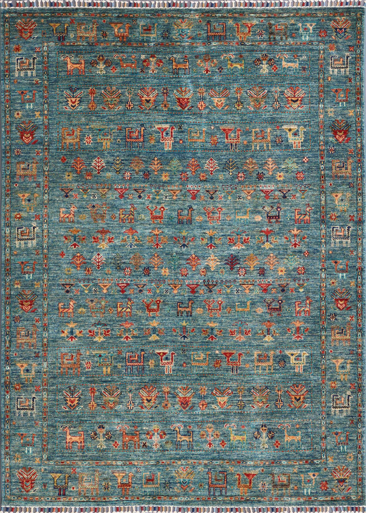 Handmade Afghan Samarkand rug - ENR308212