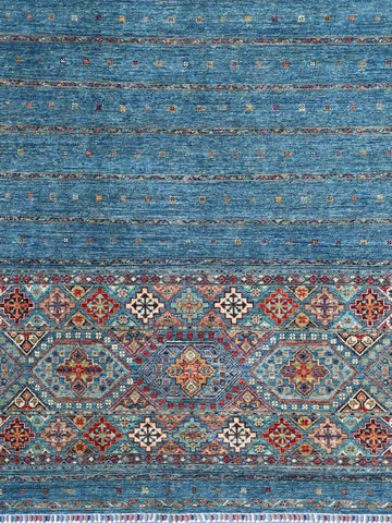 Handmade fine Afghan Samarkand rug - ENR308226