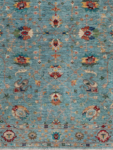 Handmade modern fine Afghan Ziegler rug - ENR308236