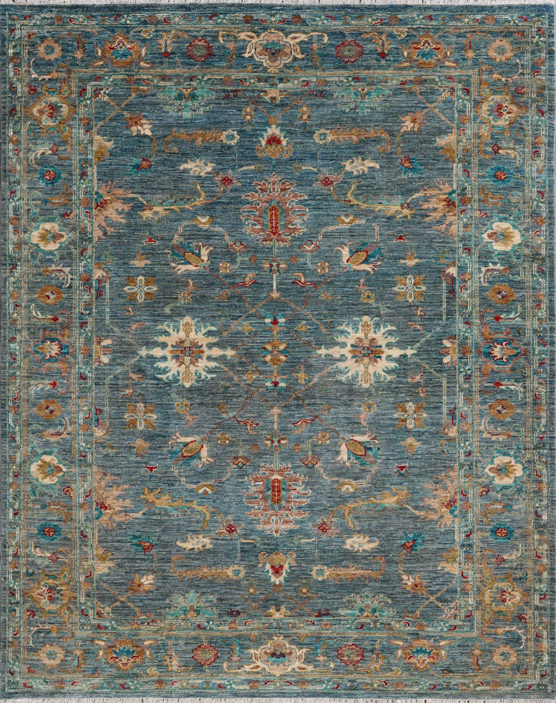 Handmade fine modern Afghan Ziegler rug - ENR308237