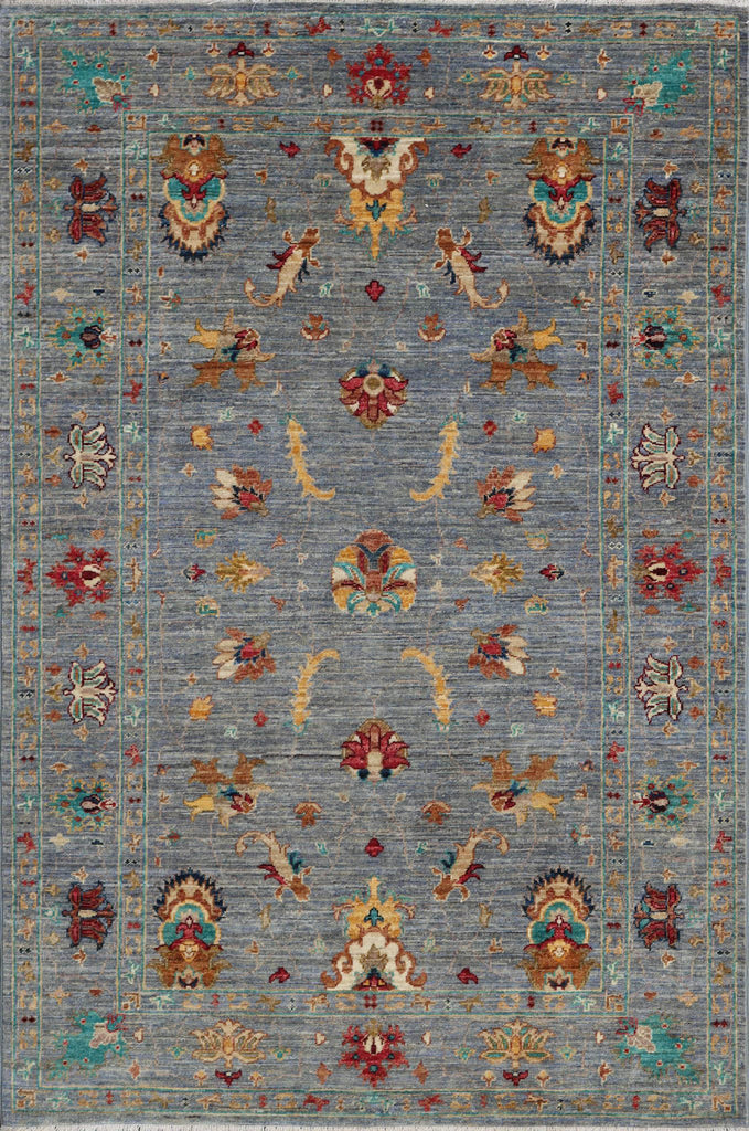 Handmade fine Afghan modern Ziegler rug - ENR308240