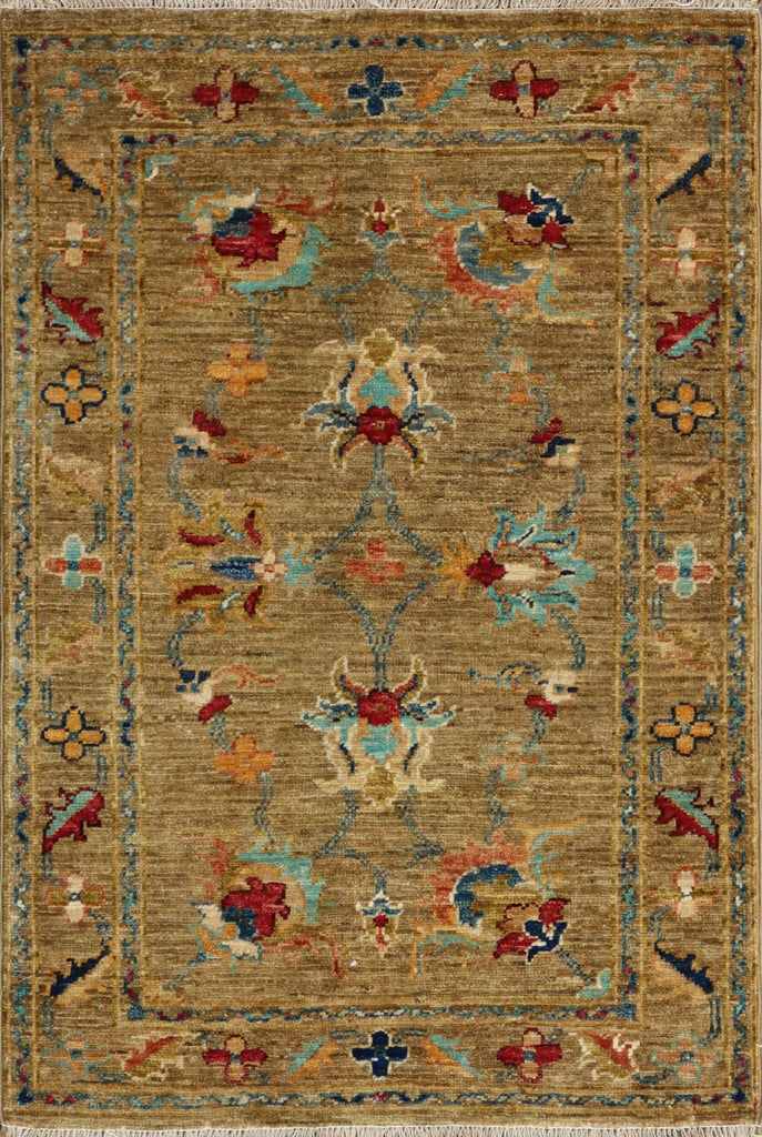 Handmade modern Afghan Ziegler rug - ENR308250