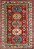 Handmade extra fine Afghan Kazak rug - ENR308262