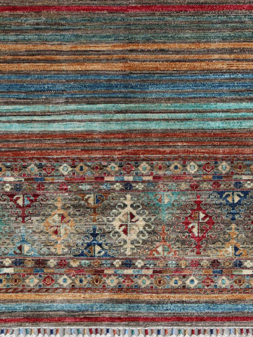 Handmade fine Afghan Samarkand rug - ENR308285
