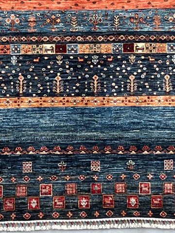 Handmade Afghan Kharjeen rug - ENR308300