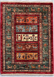 Handmade Afghan Kharjeen rug - ENR308318