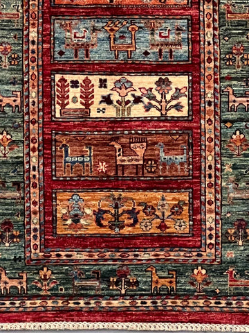 Handmade Afghan Kharjeen rug - ENR308318