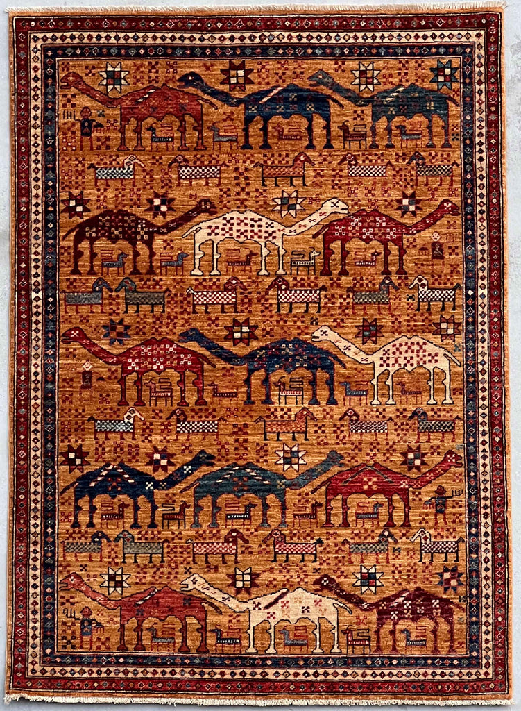 Handmade Afghan Choeb Rang rug - ENR308336