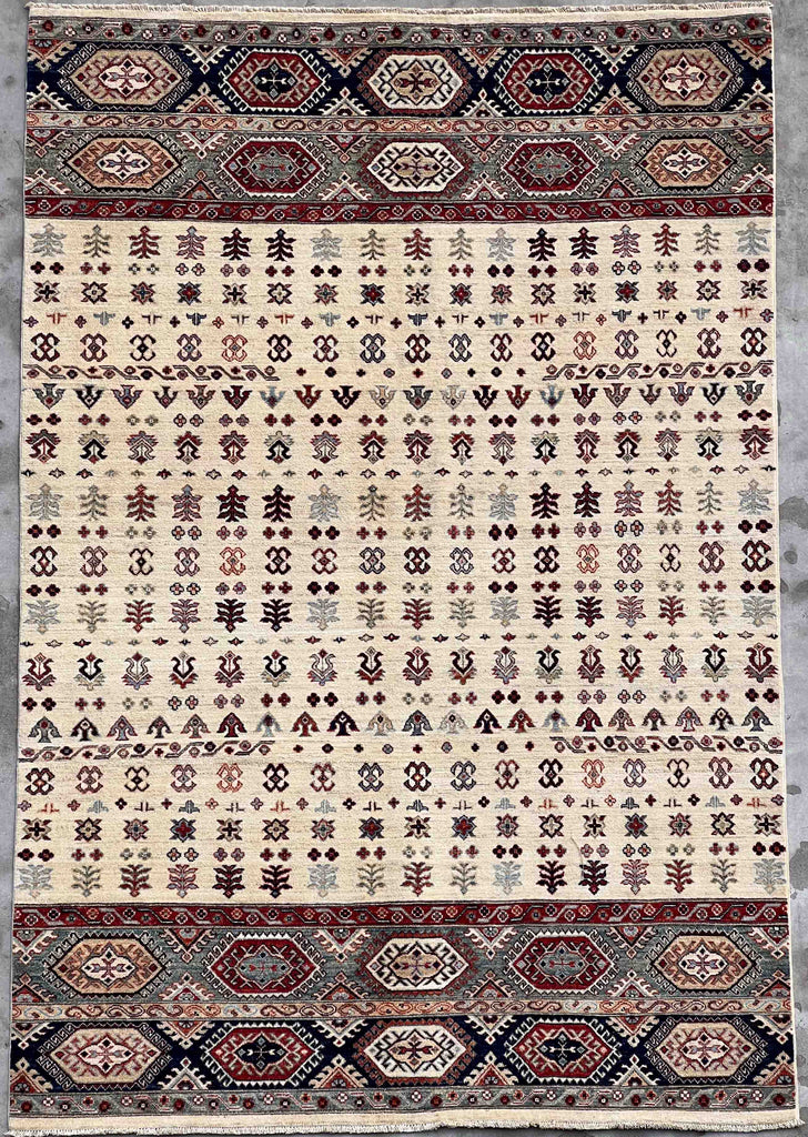 Handmade Afghan Kharjeen rug - ENR308363