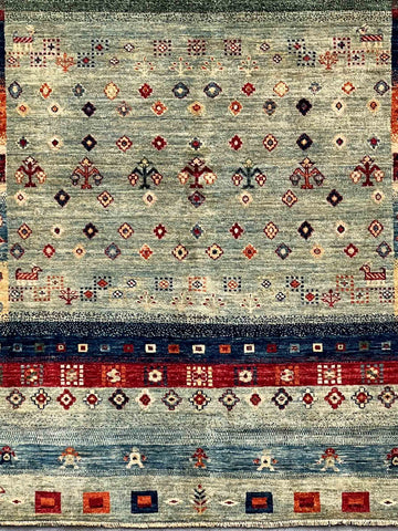 Handmade Afghan Gabbeh rug - ENR308369