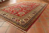 Handmade fine Afghan Kazak rug - 308421