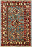 Handmade Afghan Kazak rug - ENR308425