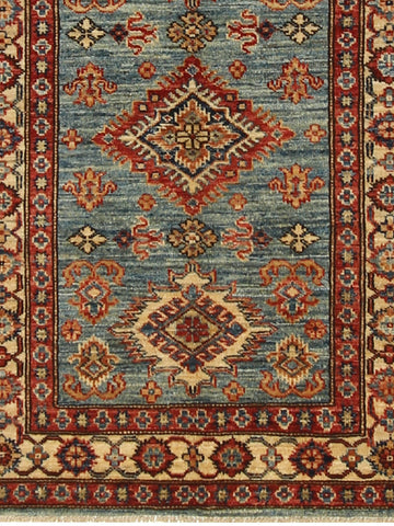 Handmade Afghan Kazak rug - ENR308425