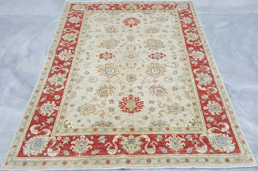 Extra fine handmade Afghan Ziegler rug - ENR308477