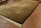 Handmade Persian Qum silk on silk carpet - 308693