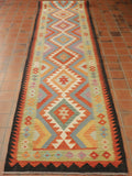 Long handmade Afghan Kilim runner - 308920